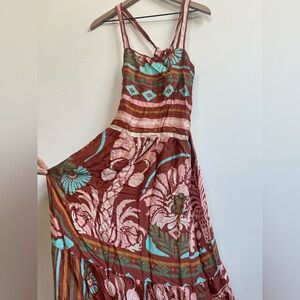 Maaji Multicolor Strappy Maxi Dress - L